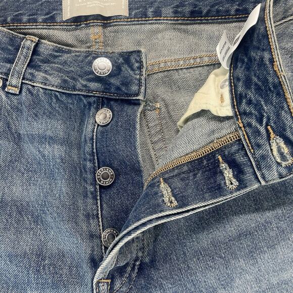 Everlane The Curvy 90's Cheeky Straight Jeans Women's Size 30 Button Fly - Picture 5 of 14